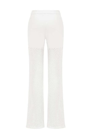PANTOLON Uniseks Beyaz Pantolon - W22S09D130PN
