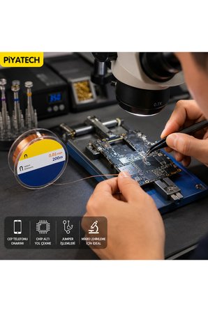 Yalıtımlı Bakır Yol Çekme Teli 0.01 mm X 200 Metre FXS001 Anakart Tamir Teli