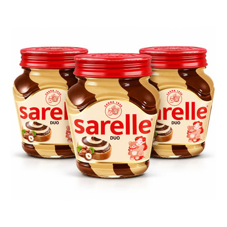 Sarelle Duo Kakaolu Fındık Kreması 350 Gr 3' lü Paket