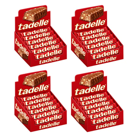 Tadelle Fındık Dolgulu Sütlü Çikolata 30 Gr 20 li Kutu x 4 Adet 