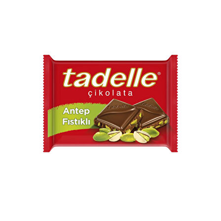 Tadelle Antep Fıstıklı Sütlü Tablet Çikolata 60 gr X 6 Adet