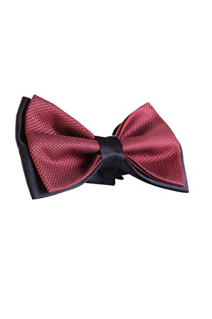  Erkek Bordo Jakarlı Ceromonia Kutulu Papyon