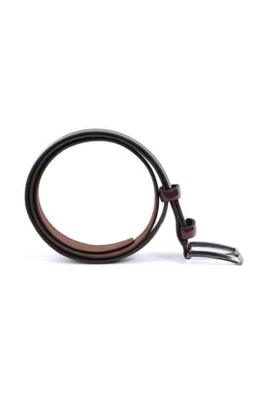  Erkek Bordo Classic Rugan Deri Kemer