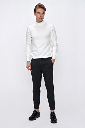  Erkek Antrasit Slim Fit Lastikli Spor Pantolon
