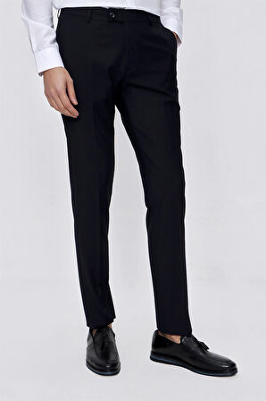  Erkek Lacivert Basic Liparis Slim Fit Classic Pantolon