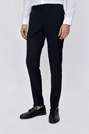  Erkek Lacivert Basic Liparis Slim Fit Classic Pantolon
