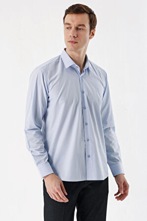  Erkek A. MAVİ Basic Regular Fit Gömlek