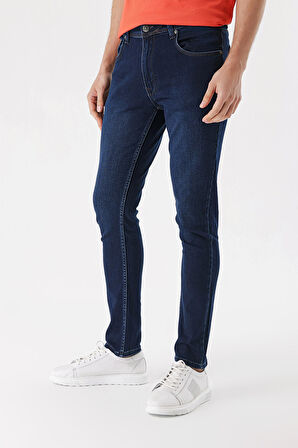  Erkek Lacivert Lavezzi Deep Denim 5 Cep Slim Fit Pantolon