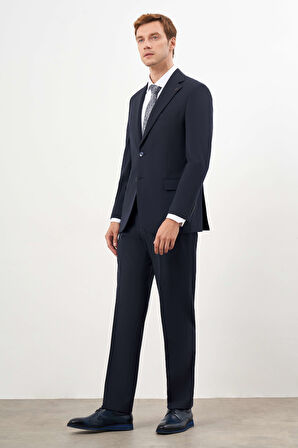  Erkek Lacivert Basic Liam Dynamic Fit Takım Elbise