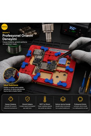 IPhone X Anakart Onarım Standı Hassas PCB Entegre Kalıp Tutucu Isıya Dayanıklı
