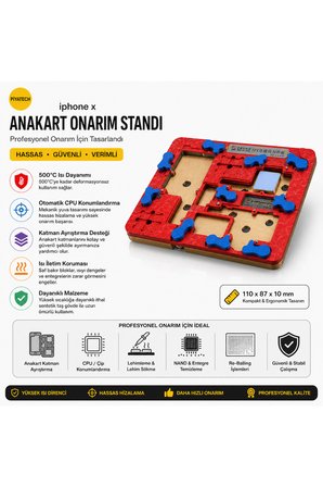 IPhone X Anakart Onarım Standı Hassas PCB Entegre Kalıp Tutucu Isıya Dayanıklı