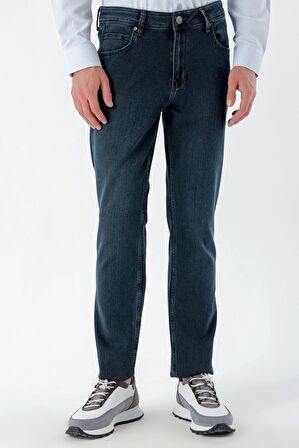  Erkek KAHVE Denim 5 Cep Dynamic Fit Jean Kot Pantolon