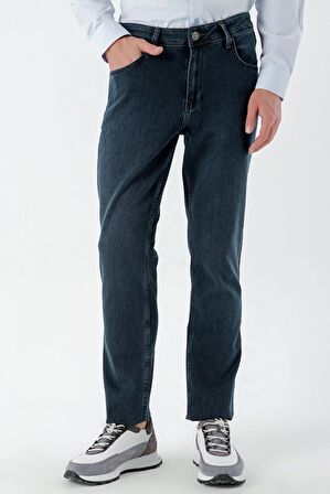  Erkek KAHVE Denim 5 Cep Dynamic Fit Jean Kot Pantolon