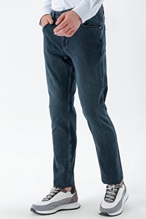  Erkek KAHVE Denim 5 Cep Dynamic Fit Jean Kot Pantolon