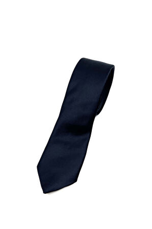  Erkek Siyah Basic Düz Kravat