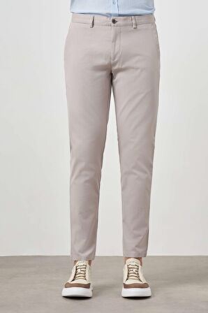  Erkek Taş Yazlık Pamuk Yan Cep Slim Fit Chino Pantolon