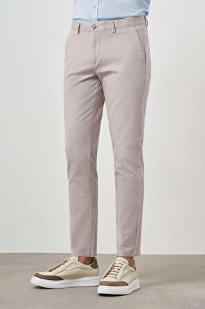  Erkek Taş Yazlık Pamuk Yan Cep Slim Fit Chino Pantolon