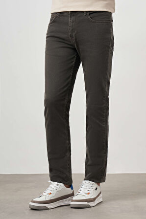  Erkek Lacivert-Haki Denim 5 Cep Dynamic Fit Jean Kot Pantolon