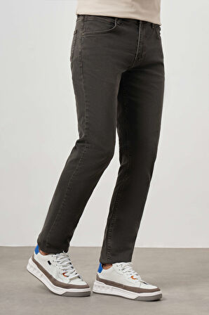  Erkek Lacivert-Haki Denim 5 Cep Dynamic Fit Jean Kot Pantolon