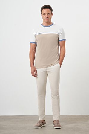  Erkek Taş Yazlık Pileli Slim Fit Chino Pantolon