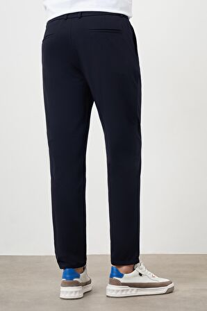  Erkek Lacivert Slim Fit Jogger Pantolon