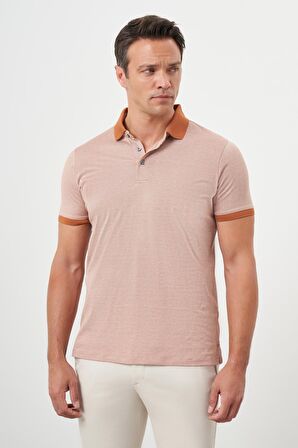  Erkek Kiremit Trend Polo Yaka Dynamic Fit T-Shirt
