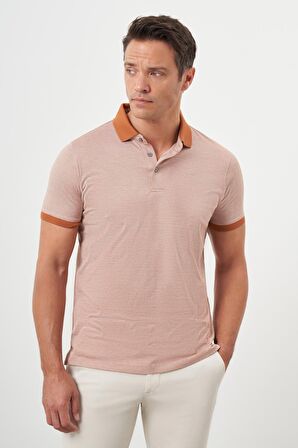  Erkek Kiremit Trend Polo Yaka Dynamic Fit T-Shirt