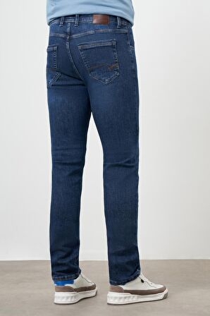  Erkek Mavi Denim 5 Cep Dynamic Fit Jean Kot Pantolon