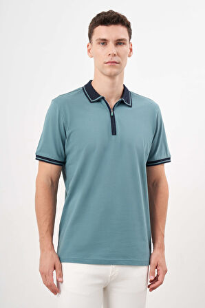 Erkek Yeşil Trend Polo Yaka Dynamic Fit T-Shirt