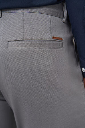  Erkek Gri Chino Slim Fit Pantolon