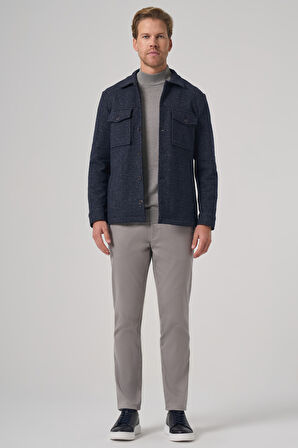  Erkek Lacivert Worker Gömlek Ceket