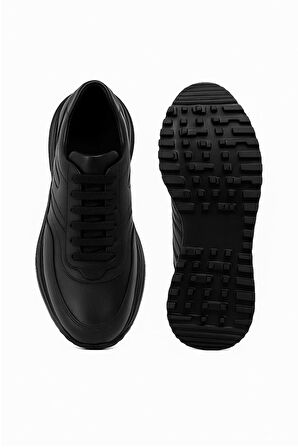  Erkek Siyah Mevsimlik Smart Casual Ayakkabı