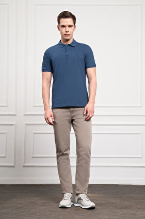  Erkek Marine Basic Polo Yaka Dynamic Fit T-Shirt