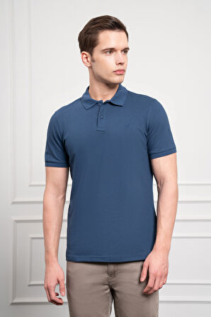  Erkek Marine Basic Polo Yaka Dynamic Fit T-Shirt