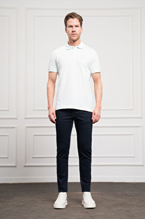  Erkek A. MAVİ Basic Polo Yaka Dynamic Fit T-Shirt