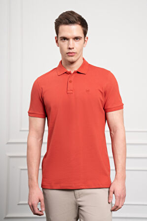  Erkek Tarçın Basic Polo Yaka Dynamic Fit T-Shirt