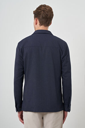  Erkek Lacivert Worker Gömlek Ceket