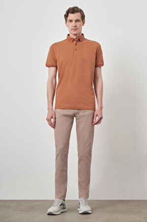  Erkek Kiremit Trend  Polo Yaka T-Shirt