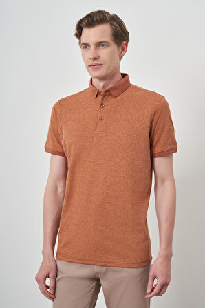  Erkek Kiremit Trend  Polo Yaka T-Shirt