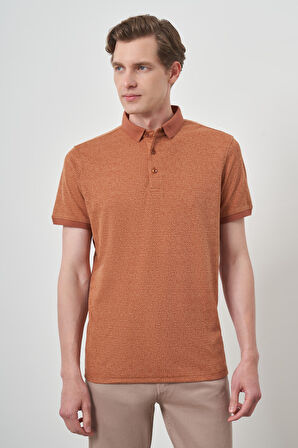  Erkek Kiremit Trend  Polo Yaka T-Shirt