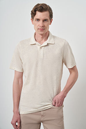  Erkek Kremrengi Trend Apaşi Yaka Kısa Kollu Gömlek