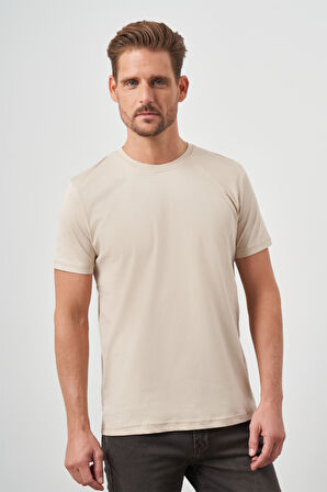  Erkek Bej Trend Polo Yaka Cepli Classic Regular Fit T-Shirt