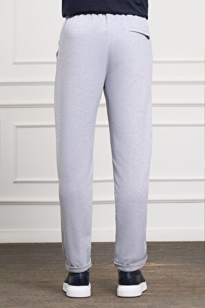  Erkek Gri Slim Fit  Lastikli Jogger Pantolon