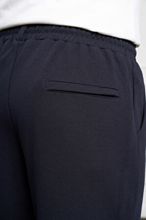  Erkek Lacivert Slim Fit  Lastikli Jogger Pantolon