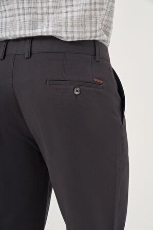  Erkek Gri Chino Dynamic Fit Kışlık Pantolon