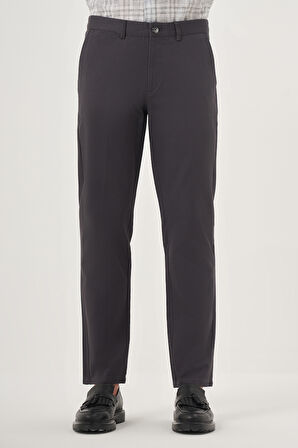  Erkek Gri Chino Dynamic Fit Kışlık Pantolon