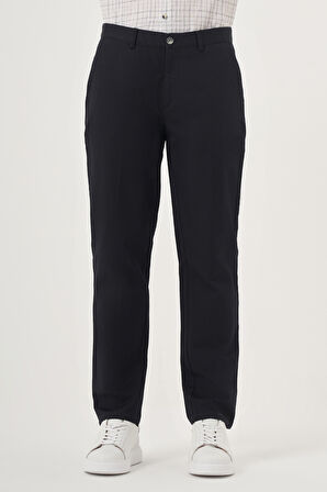  Erkek Lacivert Chino Dynamic Fit Kışlık Pantolon