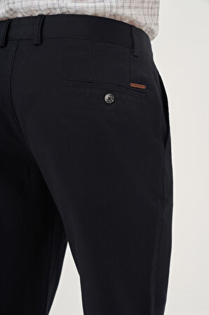  Erkek Lacivert Chino Dynamic Fit Kışlık Pantolon