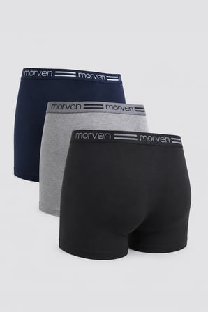  Erkek Muhtelif 3'lü Boxer Seti