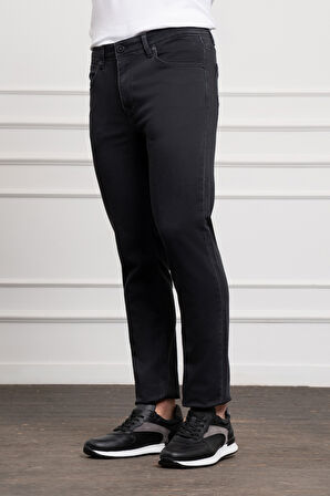  Erkek Antrasit Mevsimlik Pamuk 5 Cep Dynamic Fit Jean Pantolon
